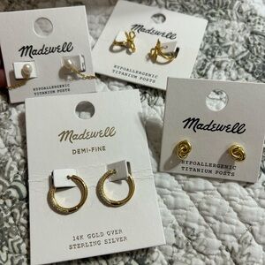 NWT Madewell Gold Jewelry lot